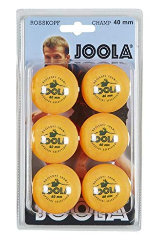 JOOLA ROSSI One-Star Orange 40mm Table Tennis Balls- 6-Count