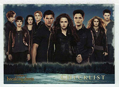 Checklist -Trading Card- The Twilight Saga - Breaking Dawn Part 2-2012 NECA  72 - Mint