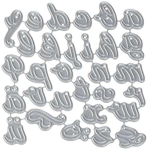 Rayher Connected Alphabet Punching Stencil Set in Tab-Bag- Multi-Colour- 30-Piece