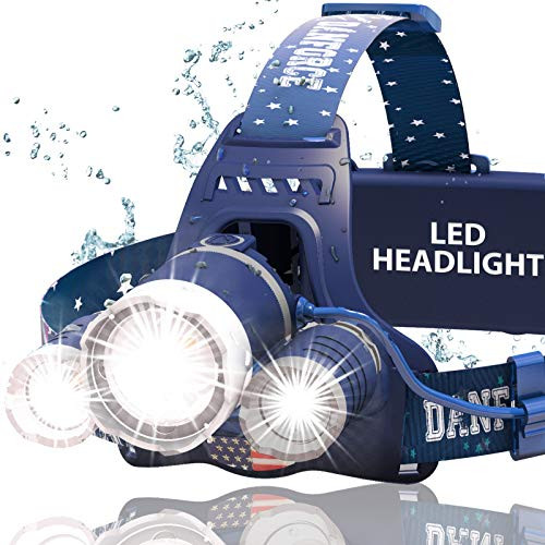 DanForce Brightest waterproof Headlamp Head Lamp with 1080 Lumens,3 Originals Cree LED,2 Powerful Rechargeable Batteries, Maximum Comfort Headlamps Flashlight For Outdoor & Indoor, With Red Light DanForce Brightest waterproof Headlamp Head Lamp with 1080 Lumens,3 Originals Cree LED,2 Powerful Rechargeable Batteries, Maximum Comfort Headlamps Flashlight For Outdoor & Indoor, With Red Light