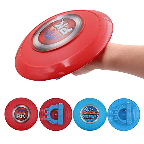 4PACK Round Water Gun- Portable Inflatable Squirt Gun Water Blaster for Swimming Pool- Beach- Party- Summer Water Fighting Toys for Kids  and  Adults - Round Squirt Gun -