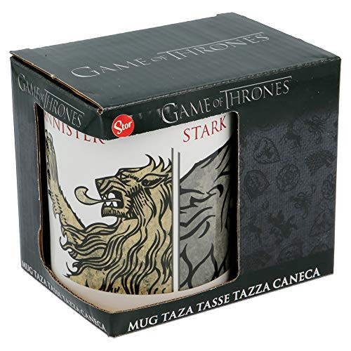 STOR 325ml Ceramic Mug in Game Of Thrones 'Shields' Gift Box - Not Applied