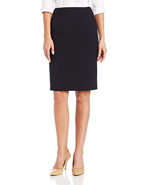 Calvin Klein Women's Straight Fit Suit Skirt- Navy- 16