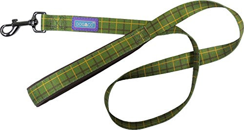 Dog  and  CO Country Check Padded Handle Lead- Medium- Green