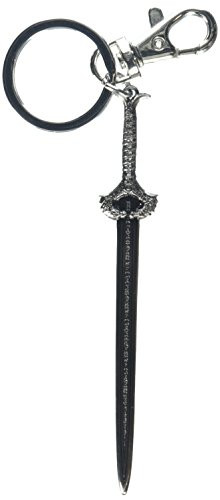DC Girls Wonder Woman Sword Pewter Key Ring Multi-colored- 3"