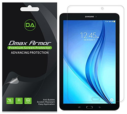`-3-Pack- Dmax Armor for Samsung Galaxy Tab E 9.6 inch Screen Protector- Anti-Glare  and  Anti-Fingerprint -Matte- Shield