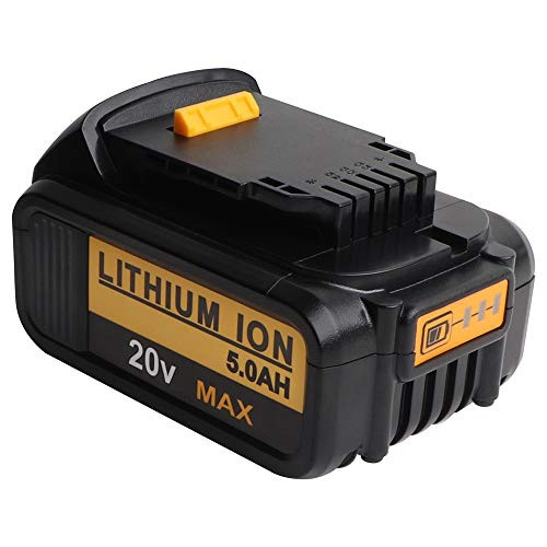 Tenhutt Battery Replacement for Dewalt 20Volt Battery DCB200 DCB205 DCB205-2 DCB206 DCB207 DCB204 DCB203 DCB201 DCB180 DCD/DCF/DCG/DCS Series 5000mAh Lithium-Ion Battery