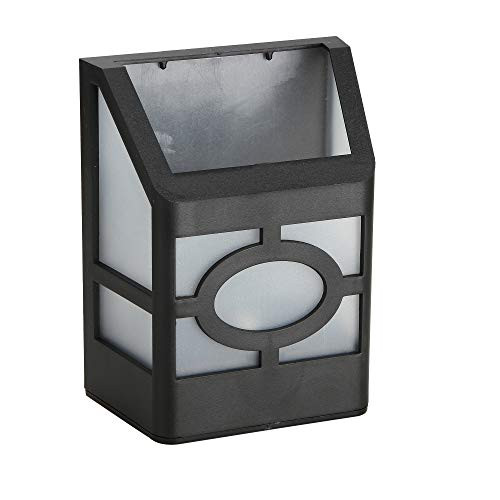 MUCH Solar Wall Lights Outdoor- Decorative Solar Led Waterproof Lighting for Deck- Fence- Patio- Front Door- Stair- Landscape- Yard and Driveway Path- Pure White