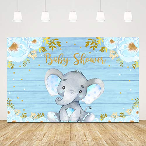 Ticuenicoa Rustic Baby Shower Backdrop for Boy Floral Birthday Photography Background Blue Wood Elephant Baby Shower Decor It's a Boy Banner Cake Table Supplies Birthday Party Photo Booth Props 5x3ft Ticuenicoa Rustic Baby Shower Backdrop for Boy Floral Birthday Photography Background Blue Wood Elephant Baby Shower Decor It's a Boy Banner Cake Table Supplies Birthday Party Photo Booth Props 5x3ft