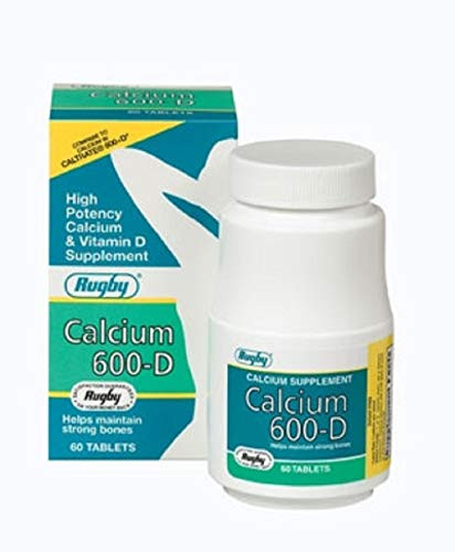 Rugby Calcium Carbonate- 600mg- 60 Tablets