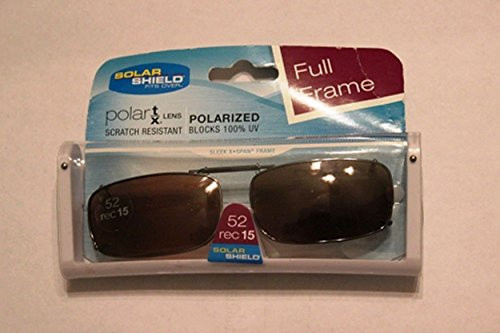 Solar Shield 52 Rec 15 Full Frame Driving Lenses Clip-on Polarized Sunglasses