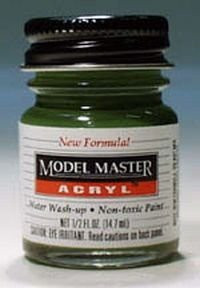 Medium Green Testors Acrylic Plastic Model Paint by Testor