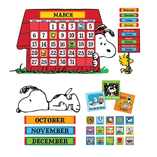 Eureka EU-847152BN Peanuts Calendar Bulletin Board Set, 2 Sets