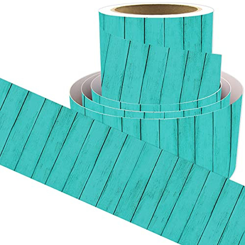 Turquoise Wood Bulletin Board Border Straight Border Trim for Classroom Decoration 36ft