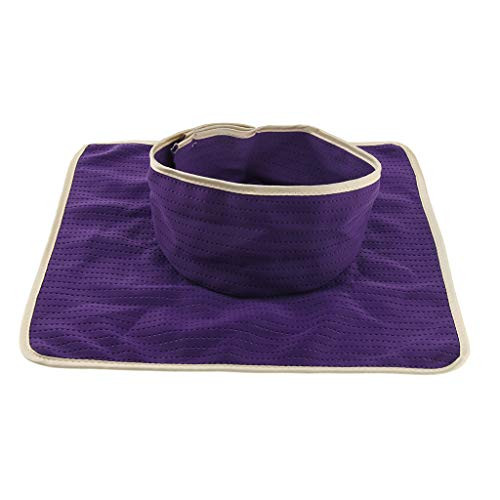 dailymall Washable Acupressure Massage Bed Table Sheet Pad Mat Face Hole Cover - Purple