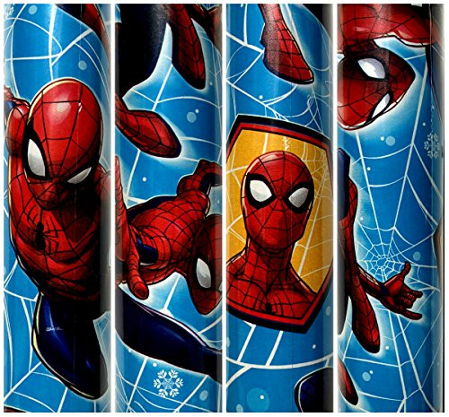 Marvel Spider-Man Christmas Gift Wrapping Paper 70 Sq ft 1 Roll