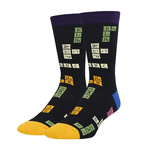 Funny Chemistry Element Molecule Socks For Men-Novelty Chemistry Science Gifts For Teacher Nerd