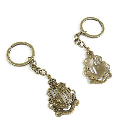 5 Items Keychain Keyring Key Tags Chains Rings Jewelry Bag Charms F3BH8 Shields Tag Signs