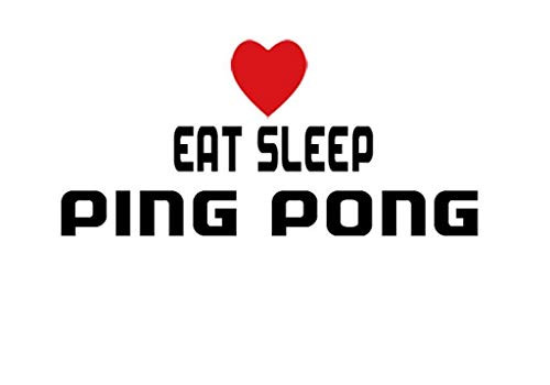 PressFans - EAT Sleep PING Pong Decal Car Laptop Wall Sticker