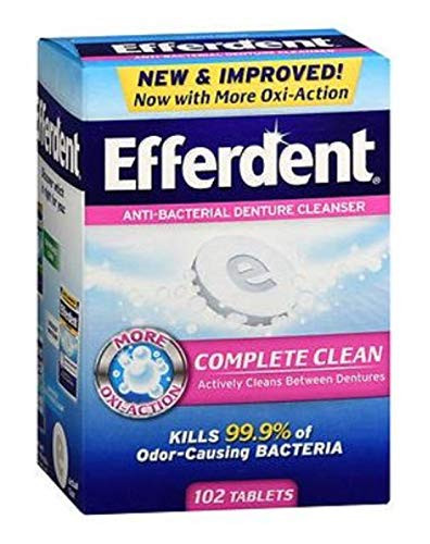 Efferdent Original Anti-Bacterial Denture Cleanser Tablets- 102 Count by Efferdent