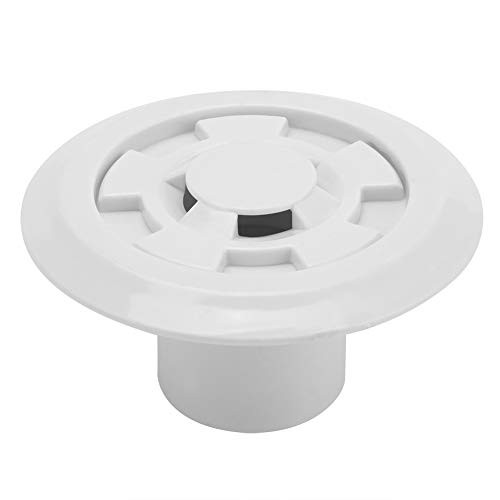 Water Overflow Outlet- Plastic Swimming Pool Water Drain Outlet Replacement for Massage Pool Spa Pool- Pool Discharge Accessories