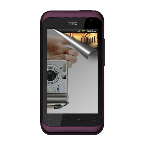 Amzer AMZ92519 Mirror Screen Protector Shield with Cleaning Cloth for HTC Rhyme 1 pk - Retail Packaging - Mirror