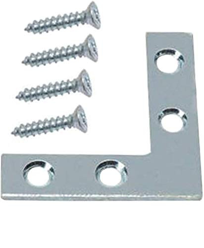 1.5" inch Flat Corner Brace - Flat L Corner Brace L Shape Flat Plate Corner Brace Bracket L Shape Flat Brackets for Wood Flat Angle Brackets for Wood Flat Right Angle Brackets -4-