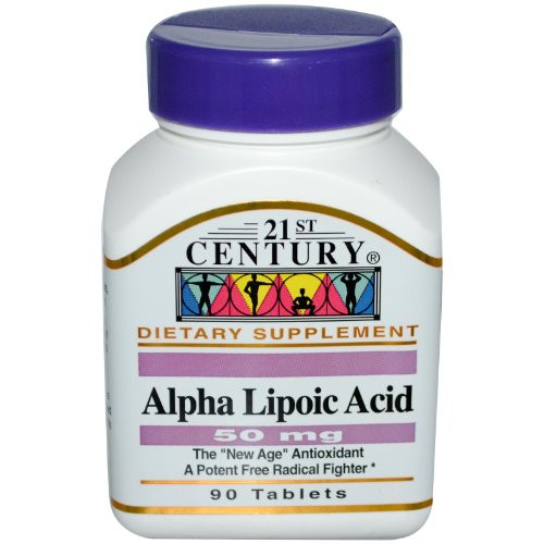 21st Century Alpha Lipoic Acid- 50mg 90 Tabs