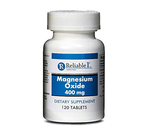 Reliable Magnesium Oxide 400mg 120 Tablets -2 Bottles-