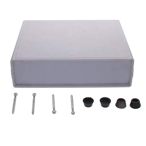 Fielect 5.91" x 4.72" x 1.57" Dustproof Electronic Junction Box Plastic Enclosure Project Box For Electronic Projects ABS Gray