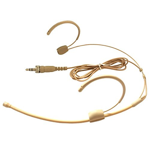 Microdot 4015 Headset Head-mounted Headworn Microphone For SENNHEISER Wireless System- 3.5mm Screw Locking Plug - Omidirectional Mic