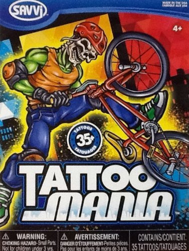 Temporary Tattoos ~ Tattoo Mania ~ Savvi Skate  and  Snowboard Style Temporary Tattoos 35 Plus