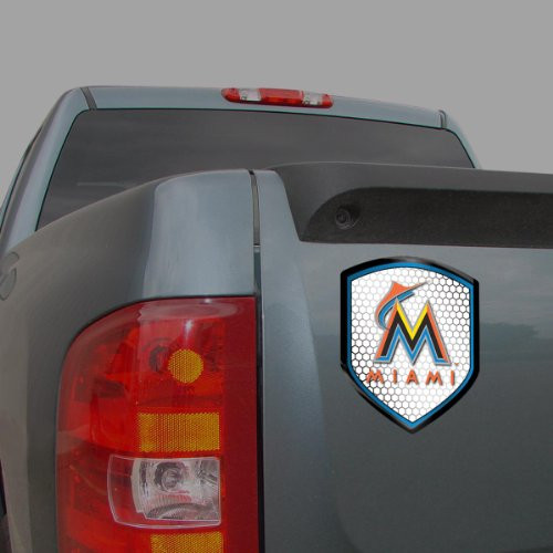 MLB Florida Marlins Team Shield Automobile Reflector MLB Florida Marlins Team Shield Automobile Reflector
