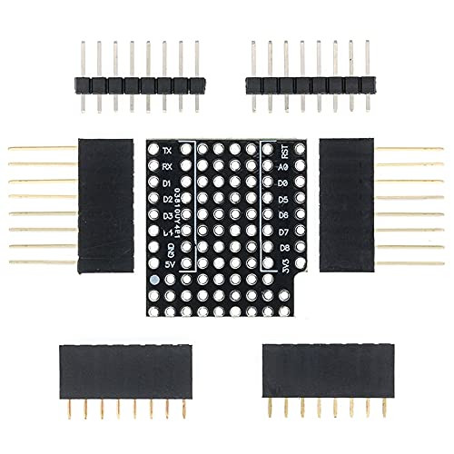 Anncus ProtoBoard Shield for D1 Mini Double Sided perf Board Compatible H72