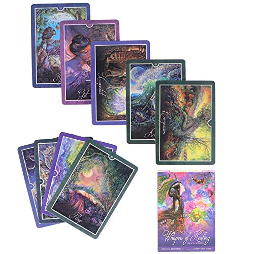 GLOGLOW Fate Divination Card- Home Party Tarot Card Tarot Cards Deck Holographic Cards Divination Cards Desktop Family Interactive Board Game