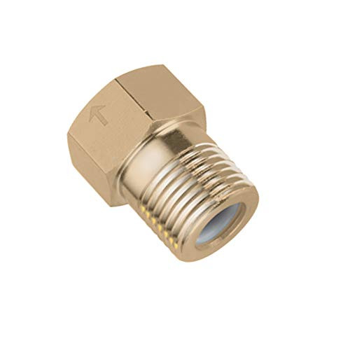 Hooshing Brass Check Valve 1/2" Male to 1/2" Female Thread Non Return One Way