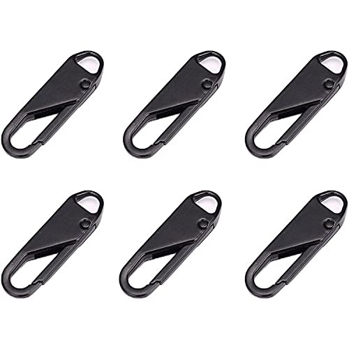GDSAFS Universal Detachable Zipper Puller- Zipper Fixer - Zipper Slider Pull Tab Replacement- Zipper Repair Kit for Jacket- Coat- Backpack- Luggage -Black-6pcs- GDSAFS Universal Detachable Zipper Puller- Zipper Fixer - Zipper Slider Pull Tab Replacement- Zipper Repair Kit for Jacket- Coat- Backpack- Luggage -Black-6pcs-