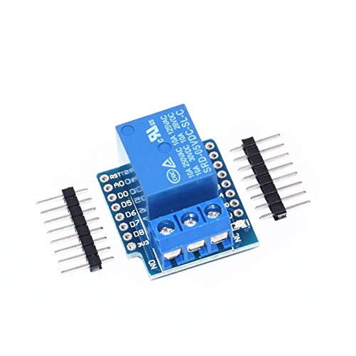 1Set One Channel Wemos D1 Mini Relay Shield Wemos D1 Mini Relay Module for ESP8266 Development Board 1 Channel