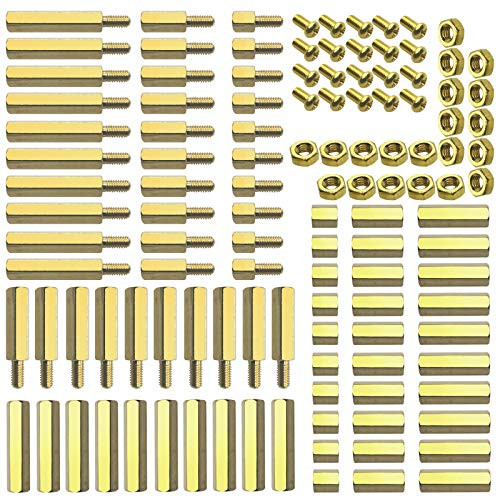 SGTKJSJS M3 Male Female Hex Spacer Standoff Screw Nut Threaded Pillar PCB Motherboard Spacer Assortment Kit