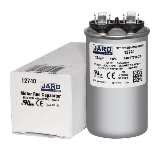 97F9632-25 uf MFD 440 Volt VAC - GE Round Run Capacitor Jard Upgrade