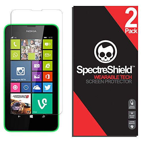 `-2-Pack- Spectre Shield Screen Protector for Nokia Lumia 630/635 Case Friendly Nokia Lumia 630/635 Screen Protector Accessory TPU Clear Film `-2-Pack- Spectre Shield Screen Protector for Nokia Lumia 630/635 Case Friendly Nokia Lumia 630/635 Screen Protector Accessory TPU Clear Film
