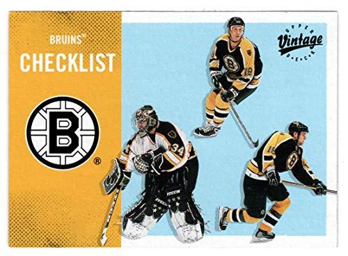 Boston Bruins Team Checklist - Joe Thornton - Byron Dafoe - Kyle McLaren -Hockey Card- 2000-01 Upper Deck Vintage  36 Mint