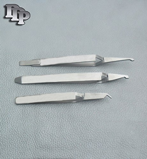 3 Bracket Removing / Placing Tweezer Plier Orthodontic Dental Instruments by DDP