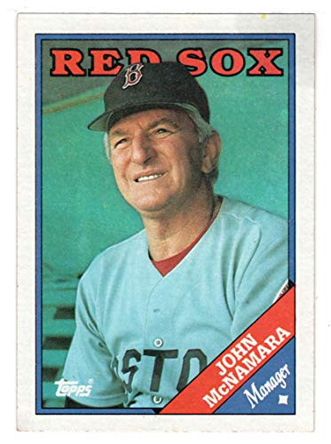 John McNamara - Boston Red Sox Team Checklist -Baseball Card- 1988 Topps  414 Mint