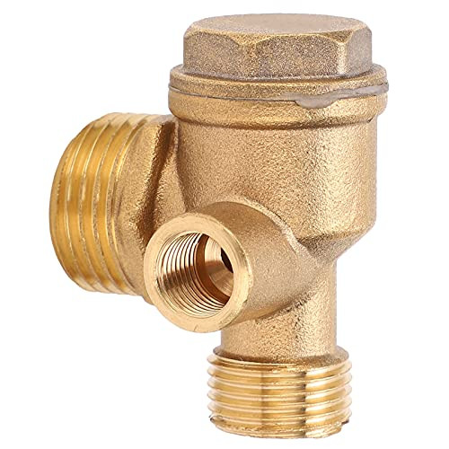 Air Compressor Check Valve- Brass Air Compressor Check Valve Durable Hardness Uniform Force Long-Term Use with Wide Application for Air Compressor