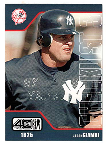 Jason Giambi - New York Yankees - Checklist  3 - 201 -  300- -Baseball Card- 2002 Upper Deck 40-Man  1173 Mint