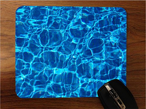 Water Swimming Pool Blue Desktop Office Silicone Mouse Pad by Moonlight4225
