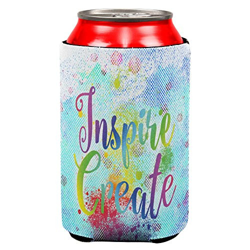Old Glory Inspire and Create Half Tone Paint Art All Over Can Cooler Multi Standard One Size