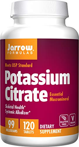 Jarrow Formulas Potassium Citrate- Supports Bone and Joint Health- 99 mg- 120 Tablets