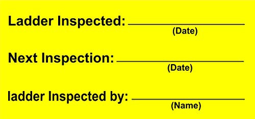 INDIGOS UG - Sticker - Safety - Warning - Check Scaffold Before Use Sign 9.25 mmx4.45 mm - Decal for Office - Company - School - Hotel